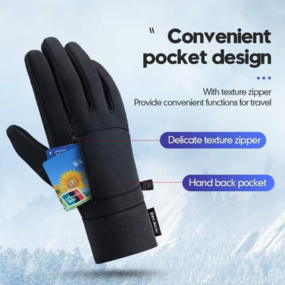 -10℉ Waterproof Windproof Touch Screen Warm Winter Gloves for Cold Weather Men Windproof Touchscreen Synthetic Fingerless Fathersdaygifts